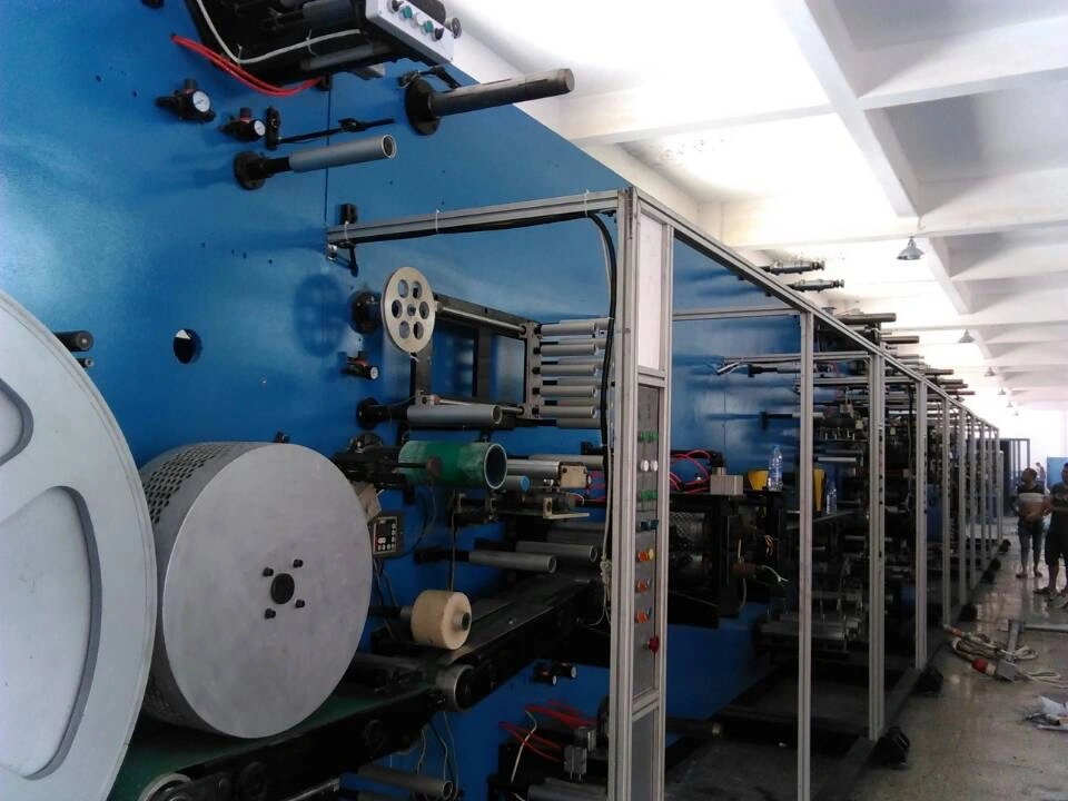 Hot Sell Brand New Production Line Semi Servo Automatic Baby Waist Band Diaper Machine Customized