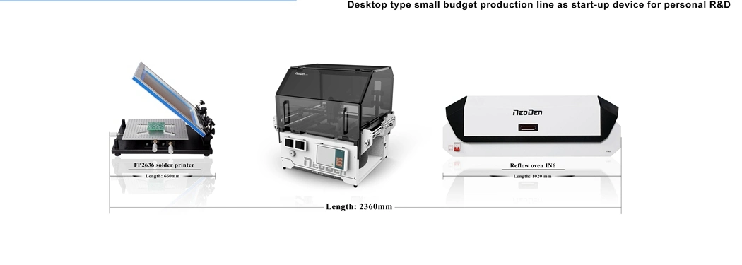 Small Cost 2-Nozzle-Head SMT Prototype Pick and Place Machine (NeoDen YY1) with Nozzle Changer Station and Support Big Aluminum Cap, BGA Placement