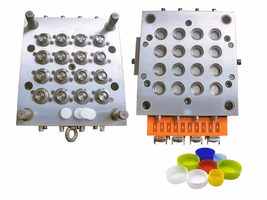 Hot Runner Flip Top Cap Moule avec système de fermeture de capuchon Fermeture dans le moule pour bouteille cosmétique, bouteille de désinfectant, moule d'injection, moule en plastique