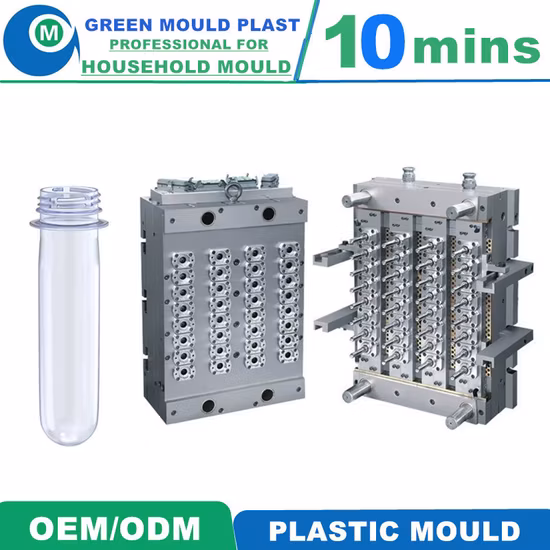 Moule de bâti d'emballage de moulage par injection de pot de préforme de bouteilles en plastique adaptées aux besoins du client d'animal familier