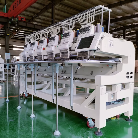 Machine à broder informatisée à 6 têtes à haute efficacité Wonyo à usage industriel pour la conception de broderie de chaussures à capuchon