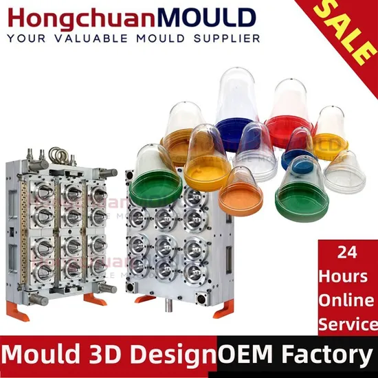 Moule de préforme de bouteille PET haute brillance à 16 cavités